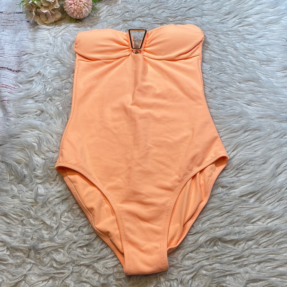 Melissa Odabash Argentina Bandeau One Piece Swim Suit sz 4